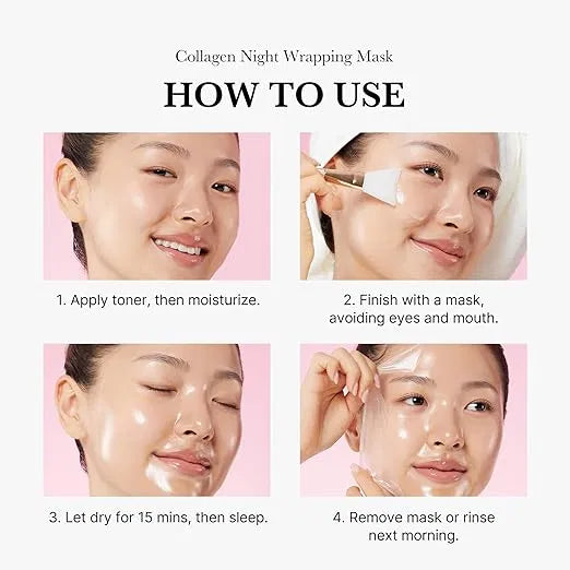 Medicube Collagen Night Wrapping Mask 75ml for Women | Overnight Sleeping Mask for Elasticity and Hydration