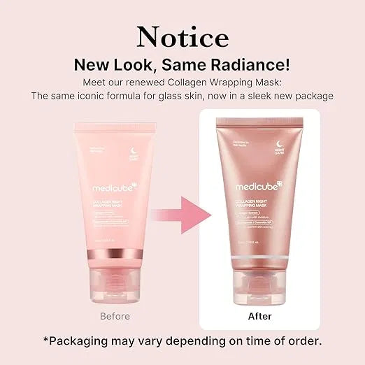 Medicube Collagen Night Wrapping Mask 75ml for Women | Overnight Sleeping Mask for Elasticity and Hydration