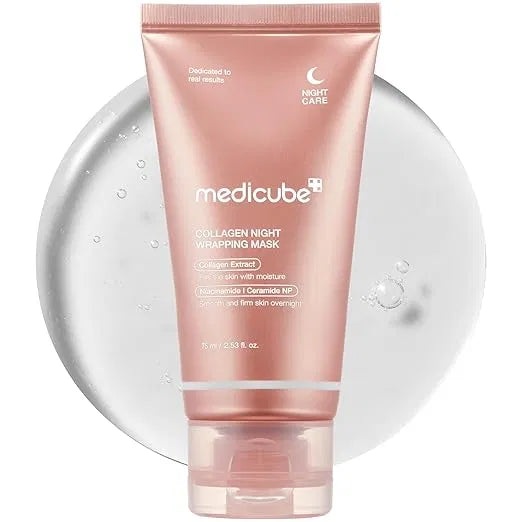 Medicube Collagen Night Wrapping Mask 75ml for Women | Overnight Sleeping Mask for Elasticity and Hydration