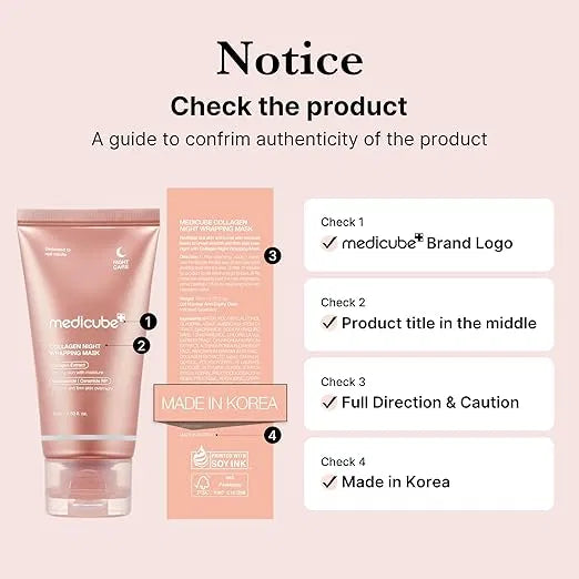 Medicube Collagen Night Wrapping Mask 75ml for Women | Overnight Sleeping Mask for Elasticity and Hydration